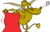 like a red rag to a bull