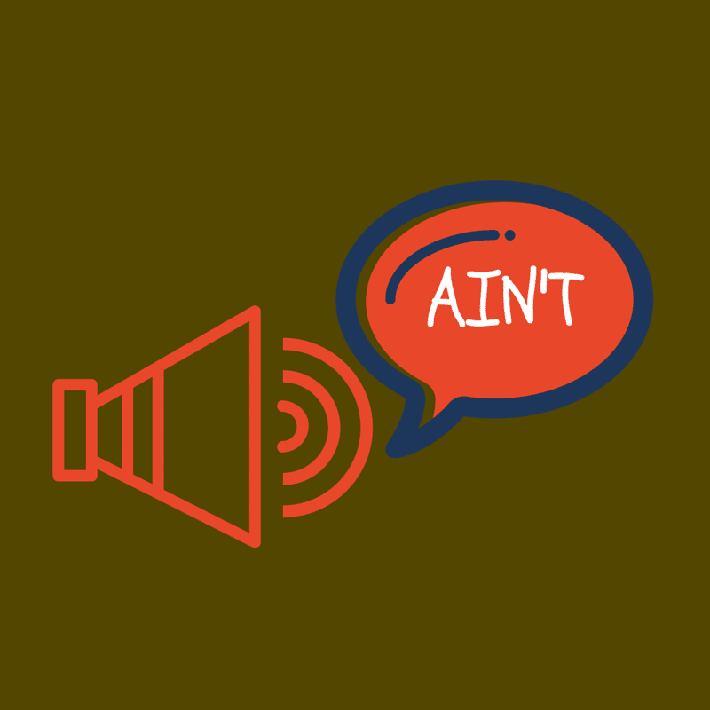 O que significa AIN&#39;T: explicação e áudio - Inglês no Teclado